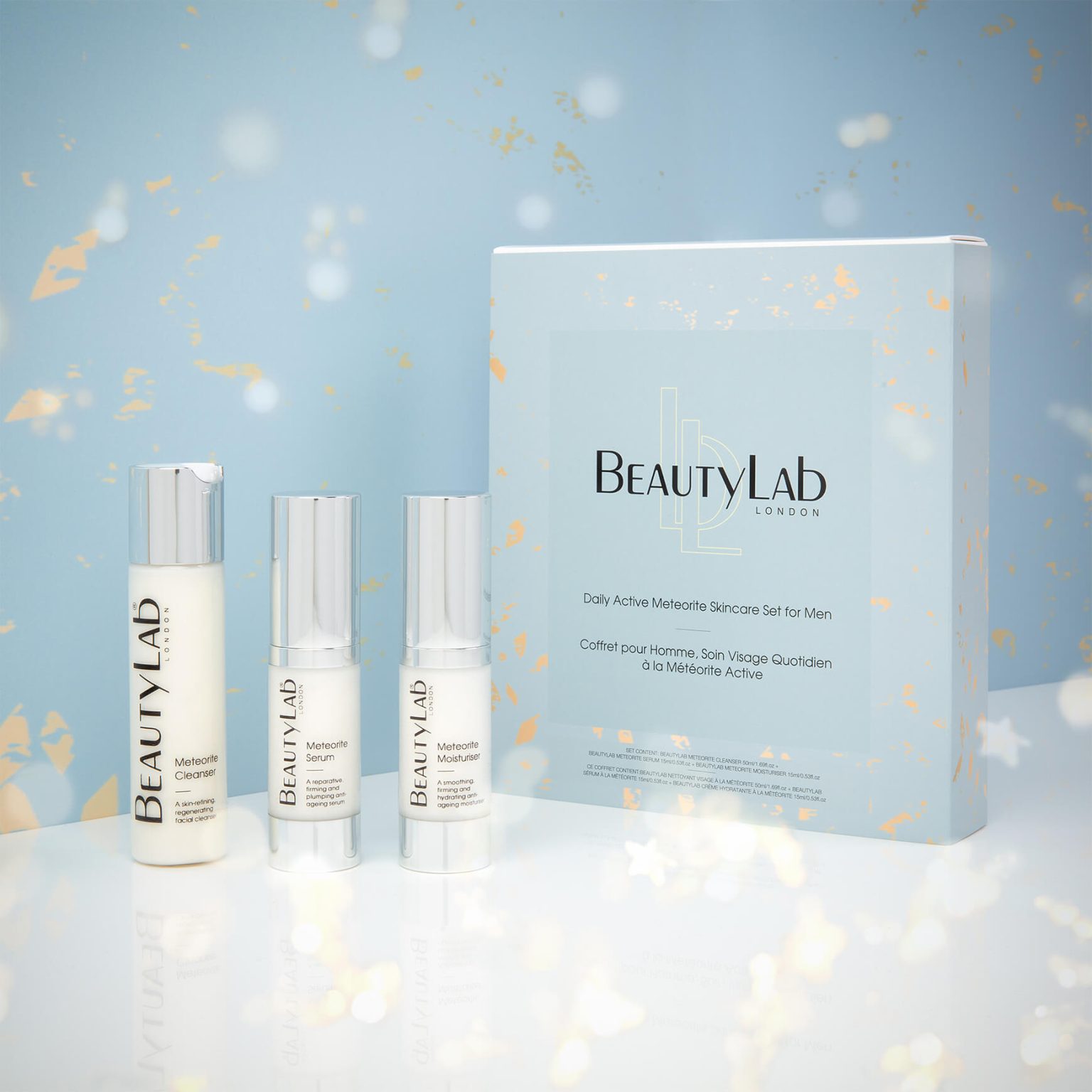 Beautylab Active Meteorite Skincare Set for Men Products