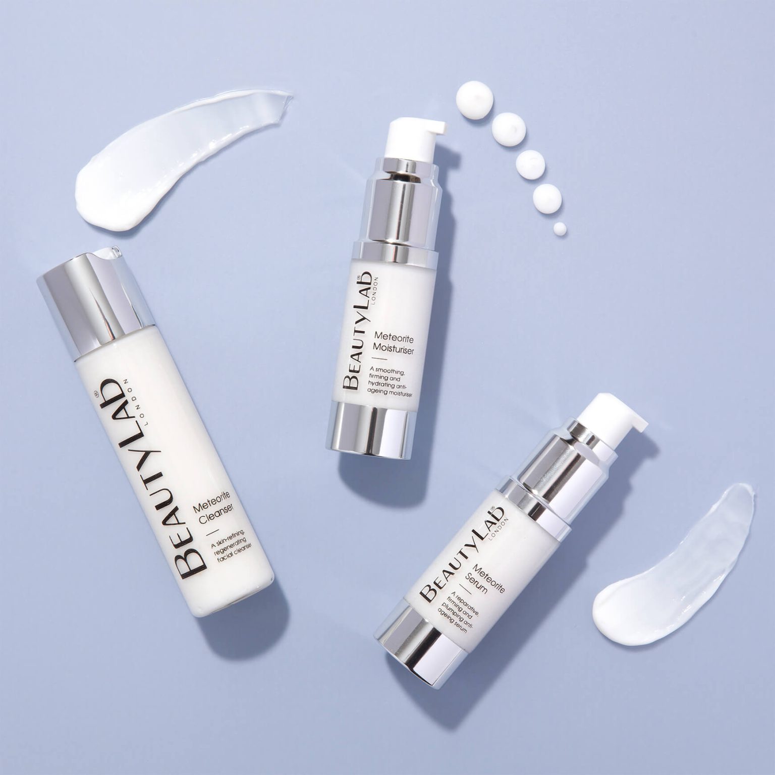 Beautylab Active Meteorite Skincare Set for Men products creams