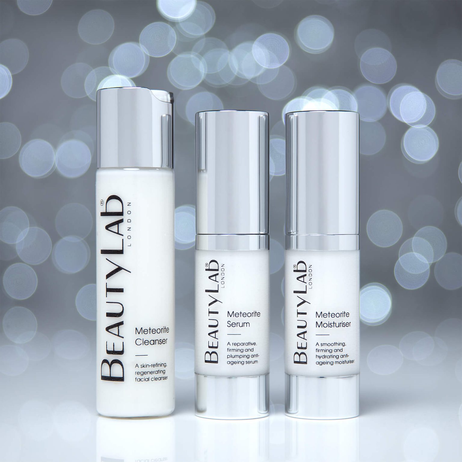 Beautylab Active Meteorite Skincare Set for Men products snow